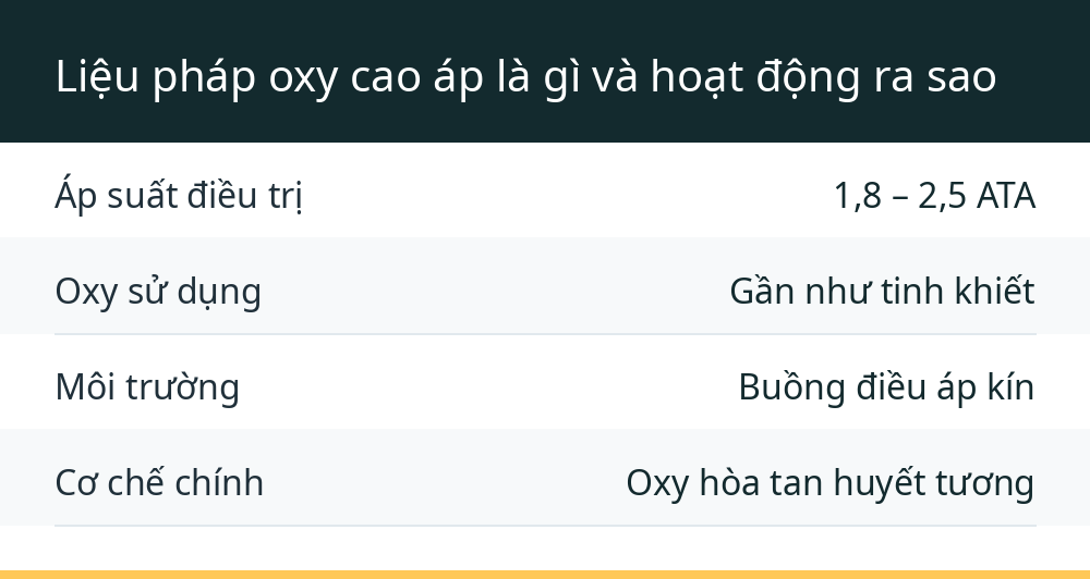 Liệu pháp oxy cao áp là gì và hoạt động ra sao