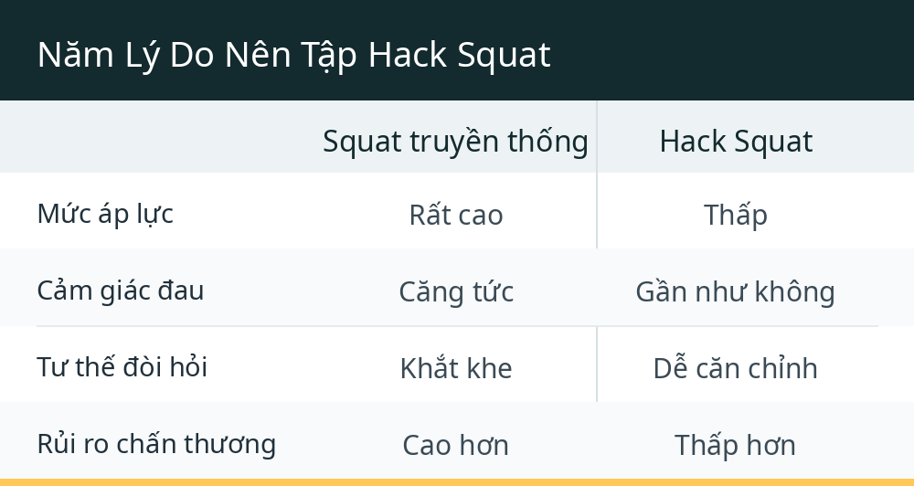 Năm Lý Do Nên Tập Hack Squat
