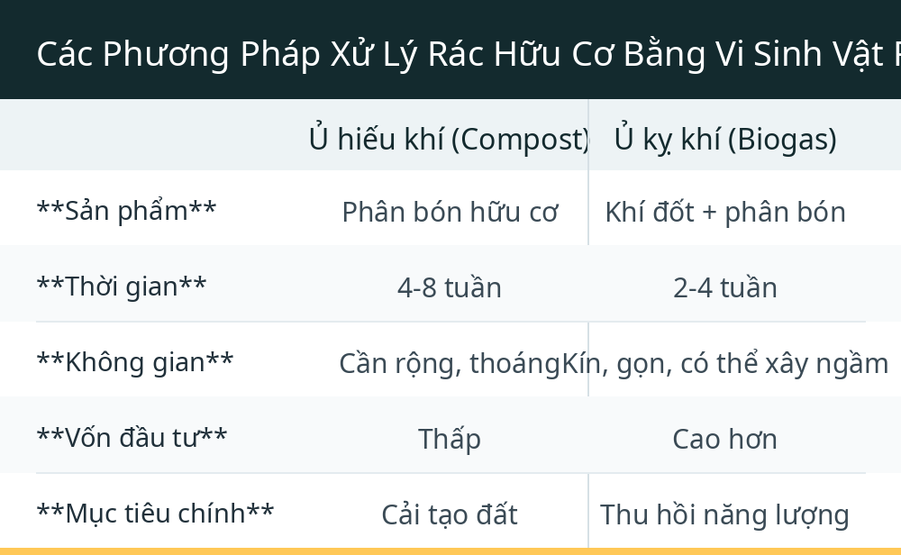 Các Phương Pháp Xử Lý Rác Hữu Cơ Bằng Vi Sinh Vật Phổ Biến Nhất Hiện Nay
